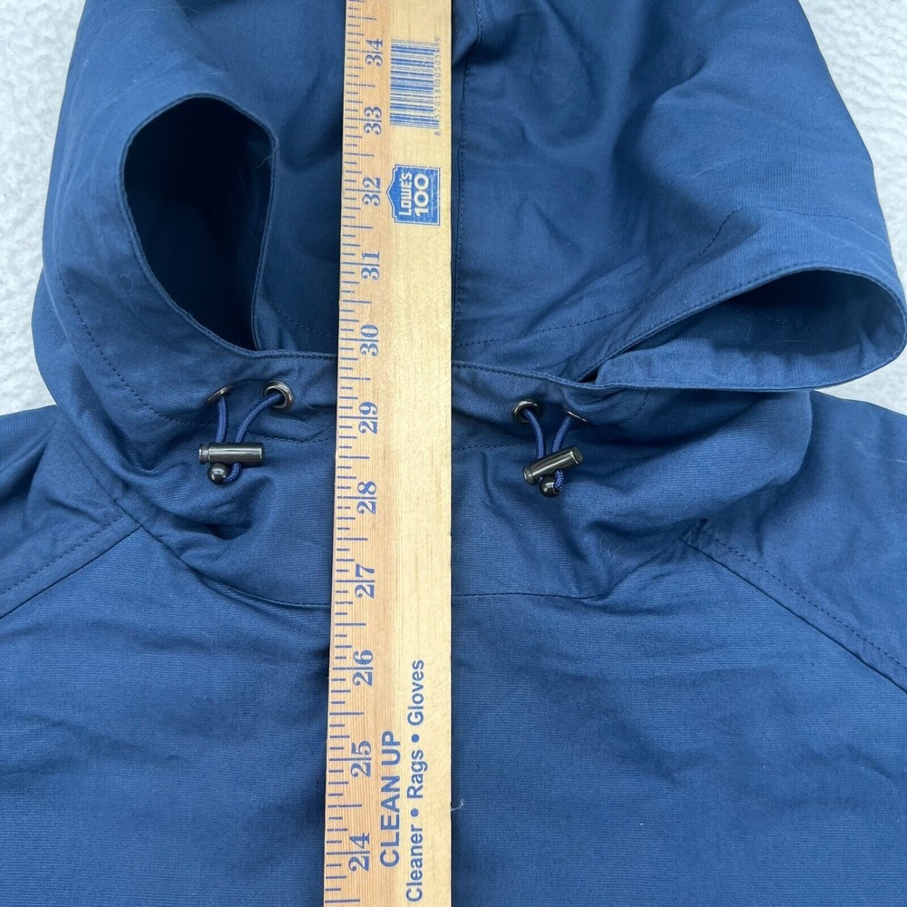 NORSE PROJECTS FRANK COTTON PANAMA JACKET Mens Large Dark Blue *FLAW* - Picture 6 of 13